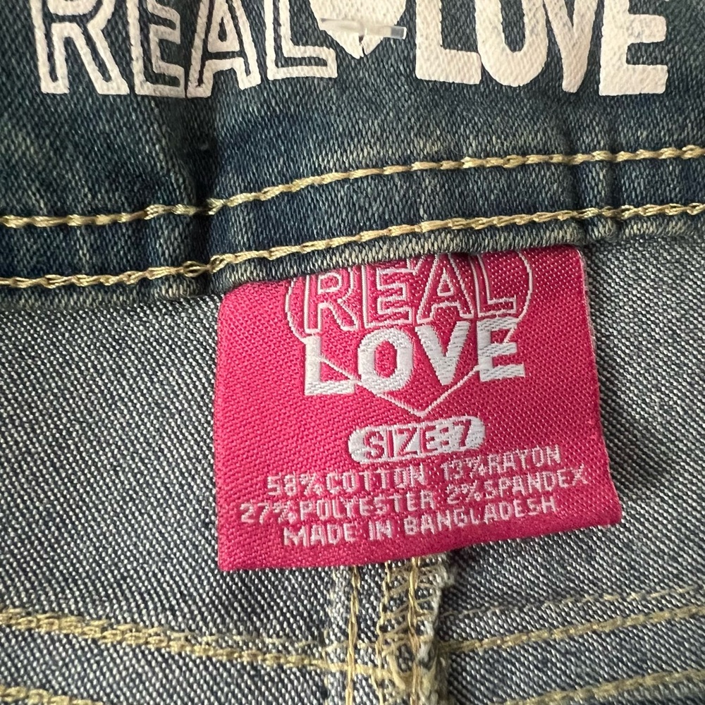Real Love Girl’s Cute‎ Blue Summer Denim Shorts, Size 7, NWOT - Picture 7 of 7